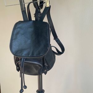 Mini black backpack